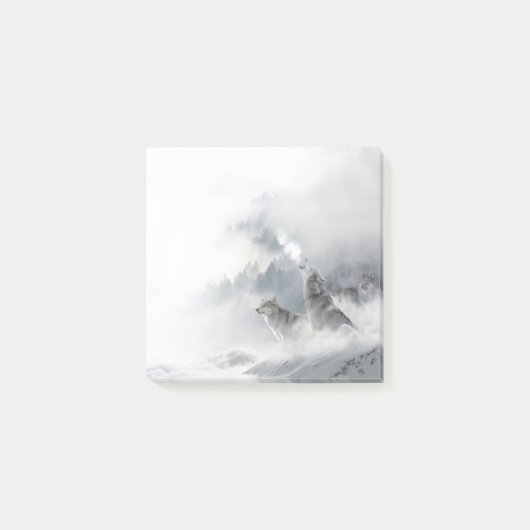Winterwolven Howling Post-it Notities Post-it® Notes (Voorkant)