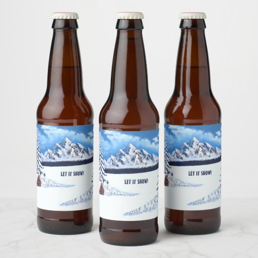 winterwonder bier etiket (Flessen)