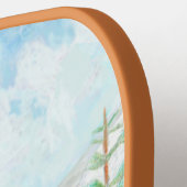 Winterwonder met tekst pickleball paddle (Links Detail)