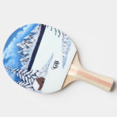 Winterwonder met tekst tafeltennisbatje (Zijkant)