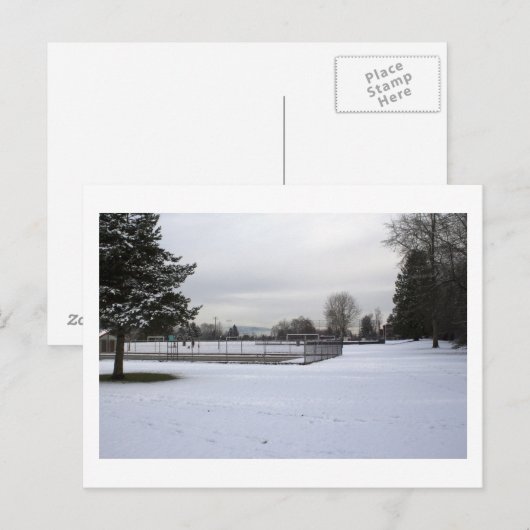 winterwonderland briefkaart (Voorkant / Achterkant)