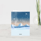 Winterwonderland  feestdagen kaart (Achterkant)