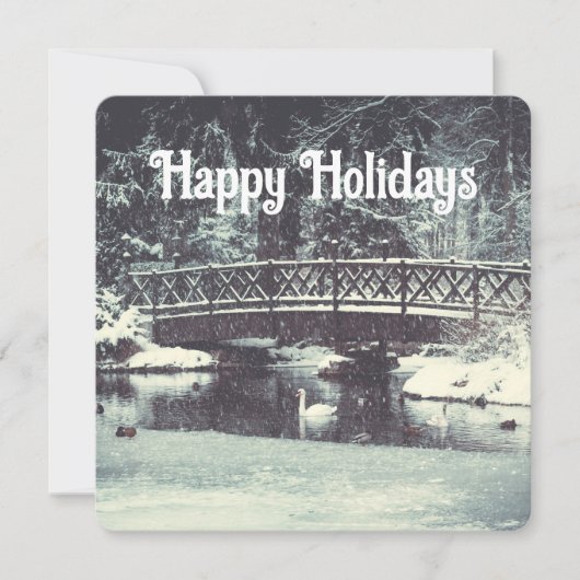 Winterwonderland Feestdagenkaart (Voorkant)