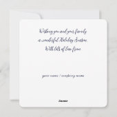 Winterwonderland Feestdagenkaart (Achterkant)