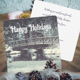 Winterwonderland Feestdagenkaart