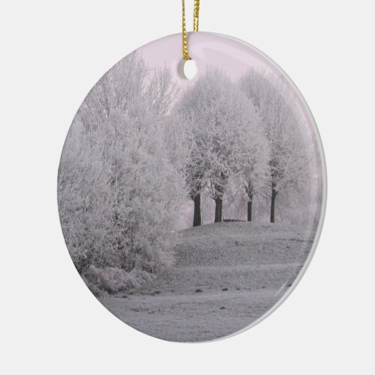 Winterwonderland Keramisch Ornament (Links)