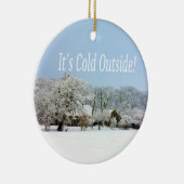 winterwonderland keramisch ornament (Rechts)