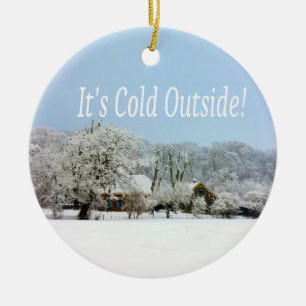 winterwonderland keramisch ornament