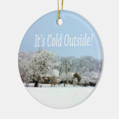 winterwonderland keramisch ornament (Links)