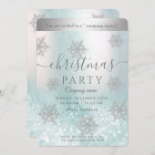 Winterwonderland kerstfeest kaart (Voorkant / Achterkant)