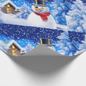 Winterwonderland kerstinpakpapier cadeaupapier (Hoek)