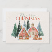  winterwonderland kerstmis feestdagenkaart (Voorkant)