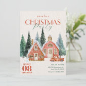  winterwonderland kerstmis kaart (Staand voorkant)