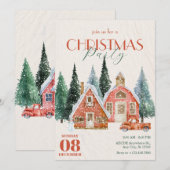  winterwonderland kerstmis kaart (Voorkant / Achterkant)