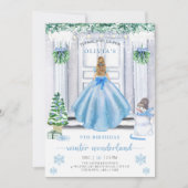 Winterwonderland Kerstmis Kinderen Birthday - uitn Kaart (Voorkant)