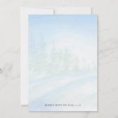 Winterwonderland Kerstmis Kinderen Birthday - uitn Kaart (Achterkant)