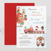 Winterwonderland Kind kerstavond Kaart (Voorkant / Achterkant)