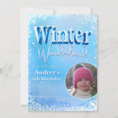 Winterwonderland met Afbeelding Kaart (Voorkant)