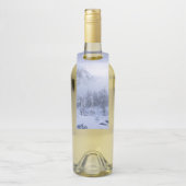 Winterwonderland, mist, sparrenbos en berg flessenhanger (Op fles)