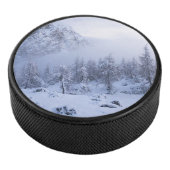 Winterwonderland, mist, sparrenbos en berg hockey puck (3/4)