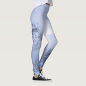 Winterwonderland, mist, sparrenbos en berg leggings (Rechts)