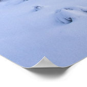 Winterwonderland, mist, sparrenbos en berg poster (Hoek)