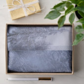 Winterwonderland, mist, sparrenbos en berg tissuepapier (Geschenk)