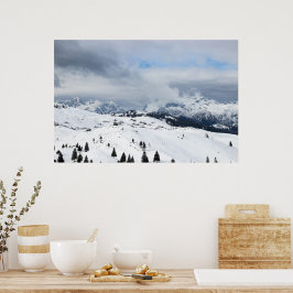 Winterwonderland op Velika Planina, Slovenië Poster