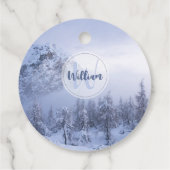 Winterwonderland sneeuwmoesson bedankjes labels (Achterkant)