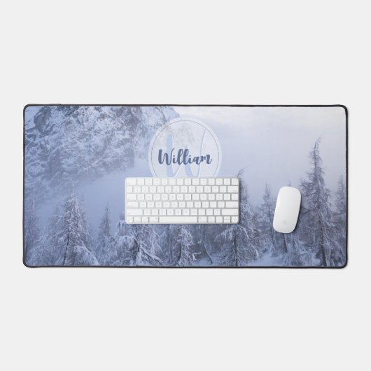 Winterwonderland sneeuwmoesson bureaumat (Keyboard & Muis)