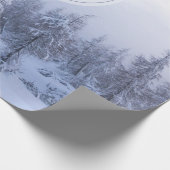 Winterwonderland sneeuwmoesson cadeaupapier (Hoek)