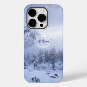 Winterwonderland sneeuwmoesson Case-Mate iPhone case (Achterkant)