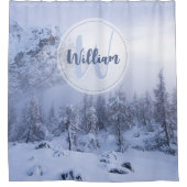 Winterwonderland sneeuwmoesson douchegordijn (Voorkant)