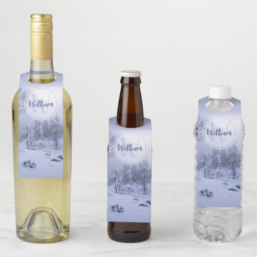 Winterwonderland sneeuwmoesson flessenhanger (In situ)