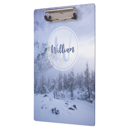 Winterwonderland sneeuwmoesson klembord (Links)