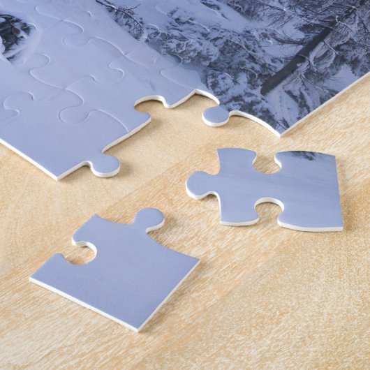 Winterwonderland sneeuwmoesson legpuzzel (Zijkant)