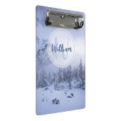 Winterwonderland sneeuwmoesson mini klembord (Schuin)