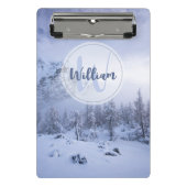 Winterwonderland sneeuwmoesson mini klembord (Voorkant)