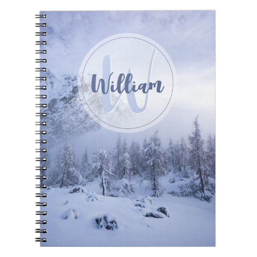 Winterwonderland sneeuwmoesson notitieboek (Voorkant)