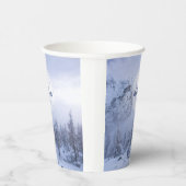 Winterwonderland sneeuwmoesson papieren bekers (Rechts)