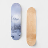 Winterwonderland sneeuwmoesson persoonlijk skateboard (Voorkant)