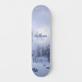 Winterwonderland sneeuwmoesson persoonlijk skateboard (Voorkant)