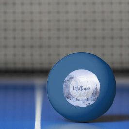 Winterwonderland sneeuwmoesson pingpongbal