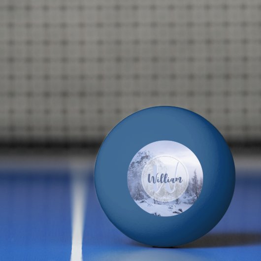 Winterwonderland sneeuwmoesson pingpongbal (Net)