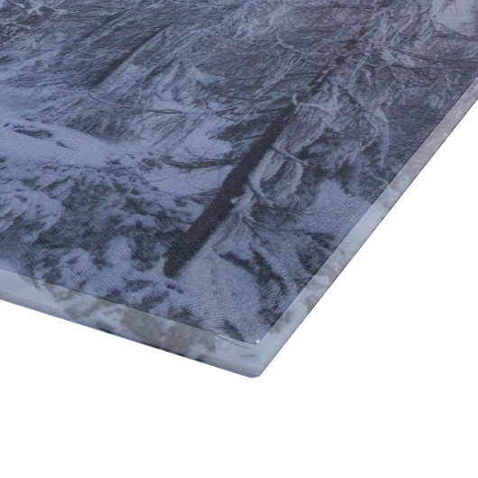 Winterwonderland sneeuwmoesson snijplank (Hoek)