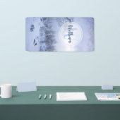 Winterwonderland sneeuwmoesson spandoek (Beurs)