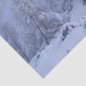Winterwonderland sneeuwmoesson tissuepapier (Detail)