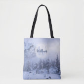 Winterwonderland sneeuwmoesson tote bag (Voorkant)