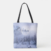 Winterwonderland sneeuwmoesson tote bag (Achterkant)