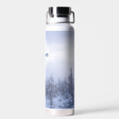 Winterwonderland sneeuwmoesson waterfles (Achterkant)